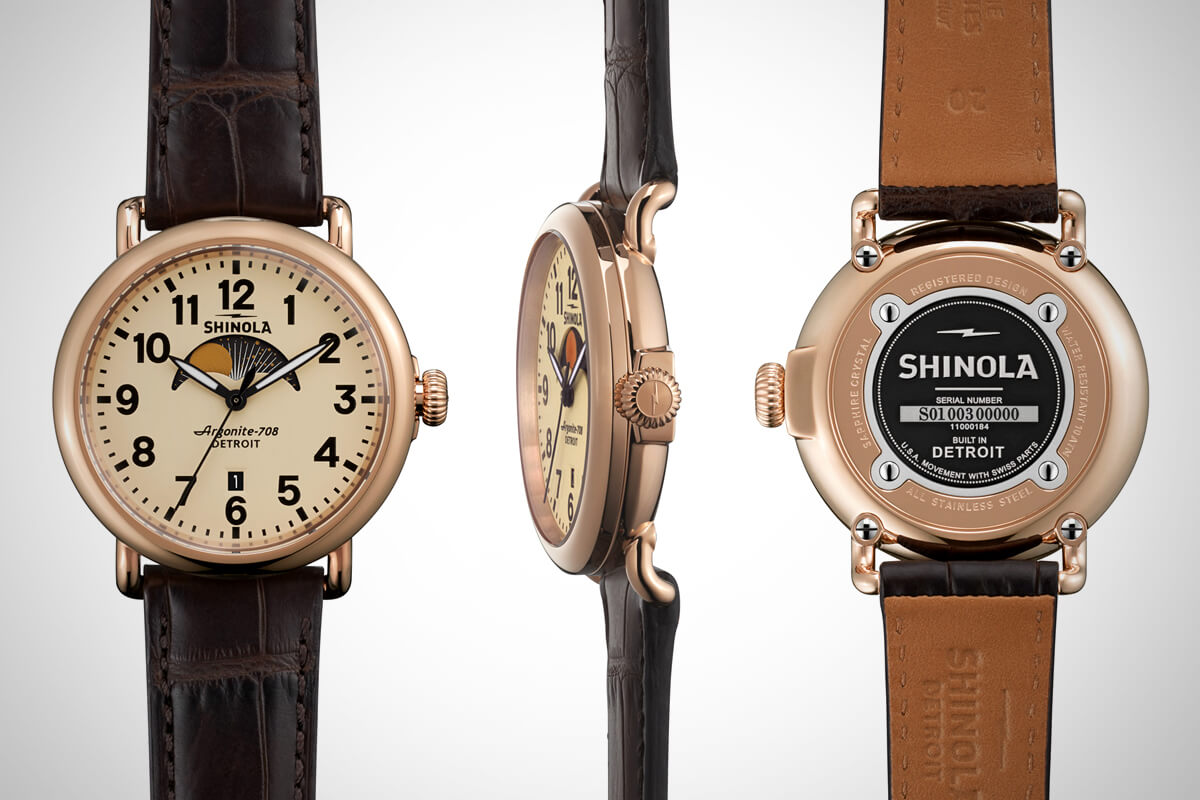 Shinola Runwell Moon Phase Watch